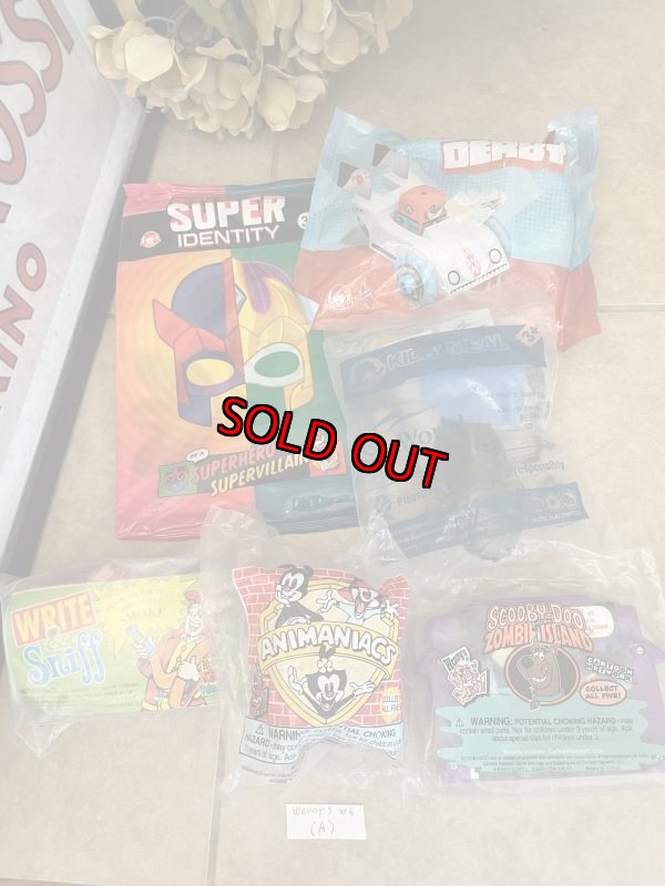 画像1: Wendy‘s meal toy set of 6 (A) / ウエンディーズ 袋入り ミールトイ　6点セット (1)