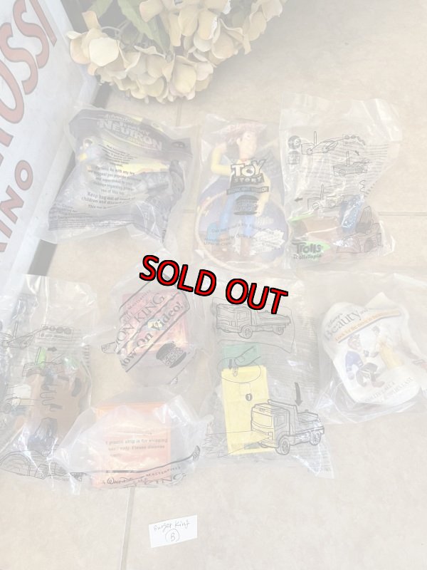 画像1: Burger King Meal Toy set of 8 (B) / バーガーキング　袋入り未開封　ミールトイ　8点セット (1)