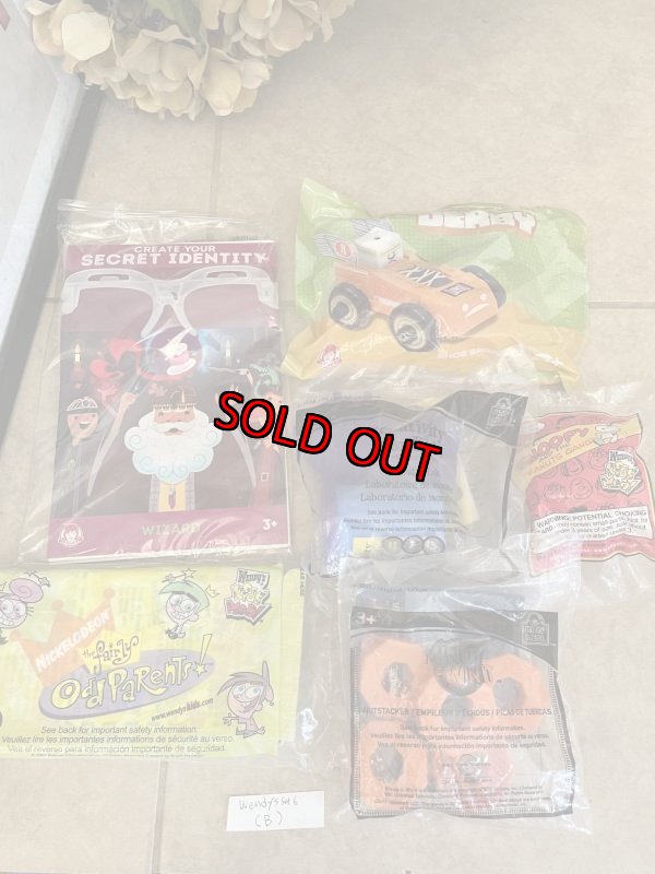 画像1: Wendy‘s meal toy set of 6 (B) / ウエンディーズ 袋入り ミールトイ　6点セット (1)