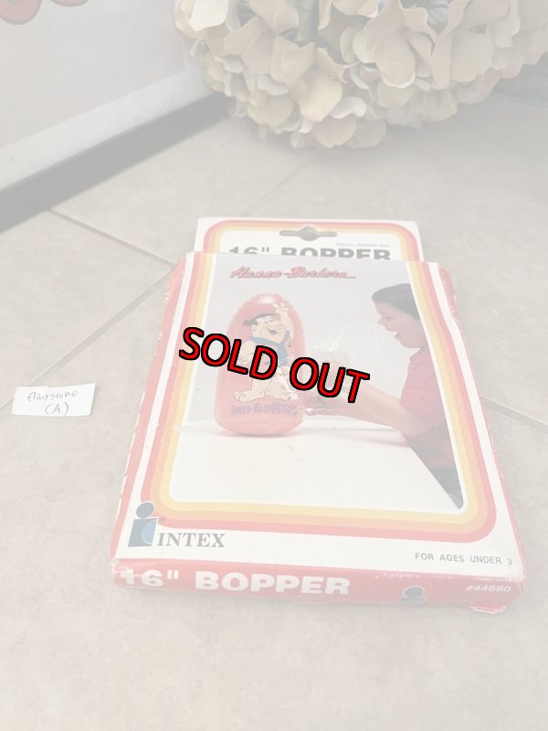 画像11: Hanna Barbera Flintstones Fred Bopper with box 1992 (A) / フリントストーン　フレッド　箱入り　パンチングバッグ (11)