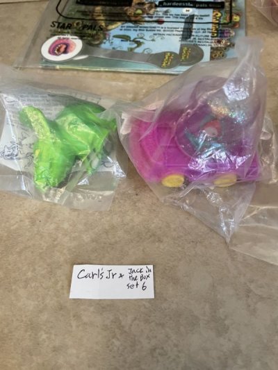 画像3: Carl’s Jr. Jack in the box meal toy set of 6 / カールスジュニア& ジャックインザボックス　袋入りミールトイ　6つセット
