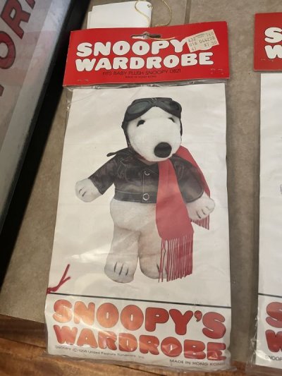 画像2: Snoopy plush doll 1968 & Wardrobe Clothes set / スヌーピー　ぬいぐるみの洋服　&  袋入り洋服セット