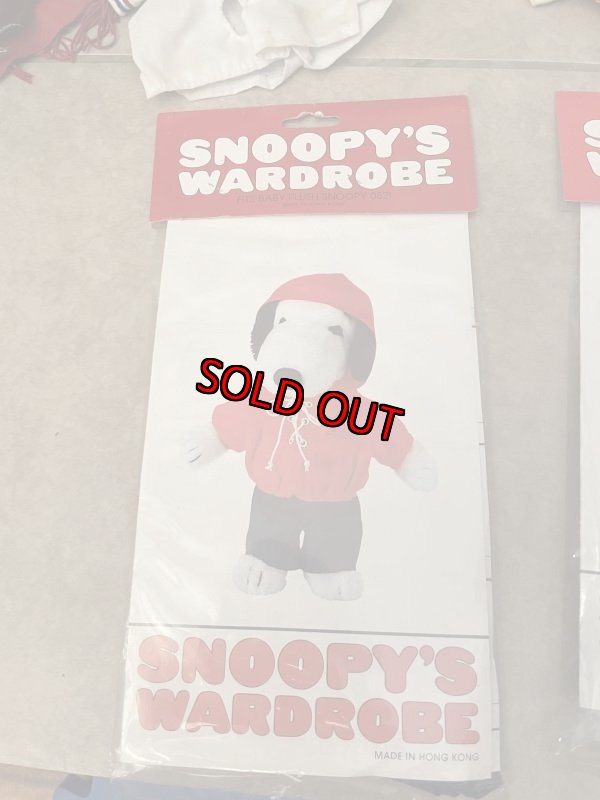 画像12: Snoopy plush doll 1968 & Wardrobe Clothes set / スヌーピー　ぬいぐるみの洋服　&  袋入り洋服セット (12)