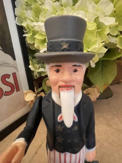 画像1: Uncle Sam plastic Coin Bank Doll 70’s   / アンクル　サム　プラスチック製　ドール　貯金箱