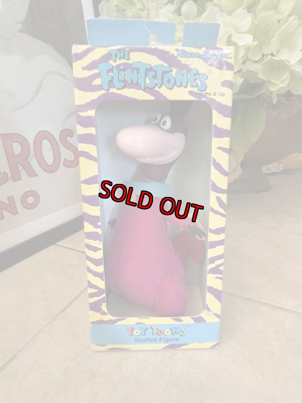 画像1: Flintstones Rubber face Dino Doll with Box 1991 / フリントストーン　ディノ　箱入りラバーフェイスドール　 (1)