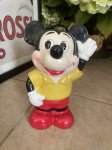 画像1: Disney Mickey Mouse doll coin bank / ディズニーのミッキーマウス　ソフビ　貯金箱 (1)