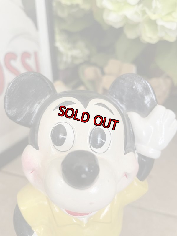画像2: Disney Mickey Mouse doll coin bank / ディズニーのミッキーマウス　ソフビ　貯金箱 (2)