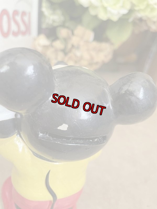 画像15: Disney Mickey Mouse doll coin bank / ディズニーのミッキーマウス　ソフビ　貯金箱 (15)