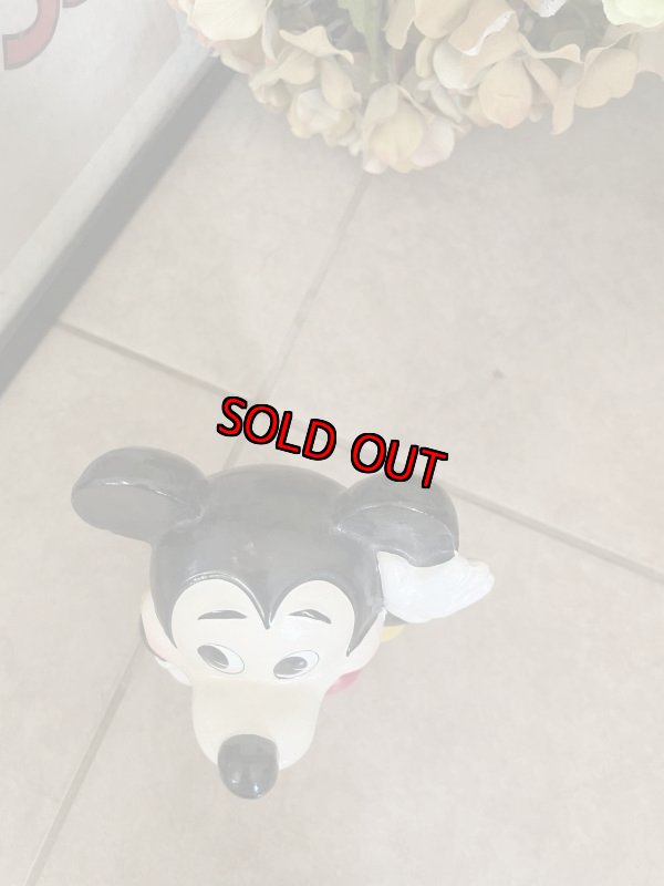 画像4: Disney Mickey Mouse doll coin bank / ディズニーのミッキーマウス　ソフビ　貯金箱 (4)