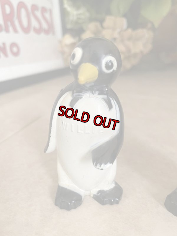 画像9:  Kool Cigarettes Penguins  WILLIE & MILLIE Salt And Pepper 50‘s / クール　ペンギン　ウィリー＆ミリー　ソルト＆ペッパーセット (9)