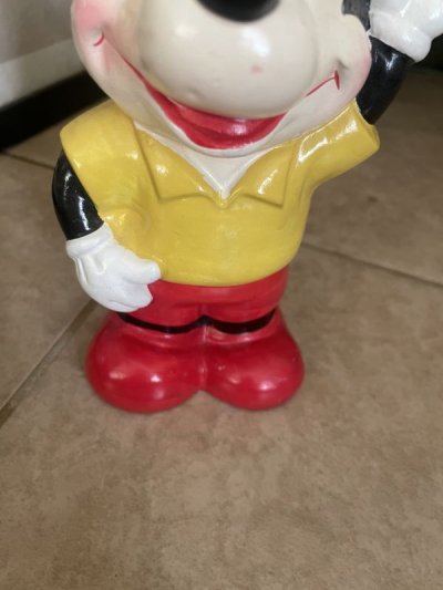 画像2: Disney Mickey Mouse doll coin bank / ディズニーのミッキーマウス　ソフビ　貯金箱