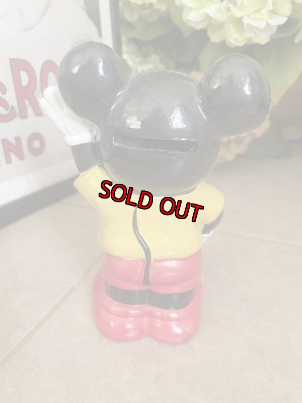 画像6: Disney Mickey Mouse doll coin bank / ディズニーのミッキーマウス　ソフビ　貯金箱 (6)