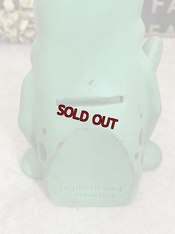 画像12: Pepto Bismol  24 Hour Bug Vinyl Coin Bank doll / ぺプトビスモル　24アワーバグ　貯金箱　バンク (12)