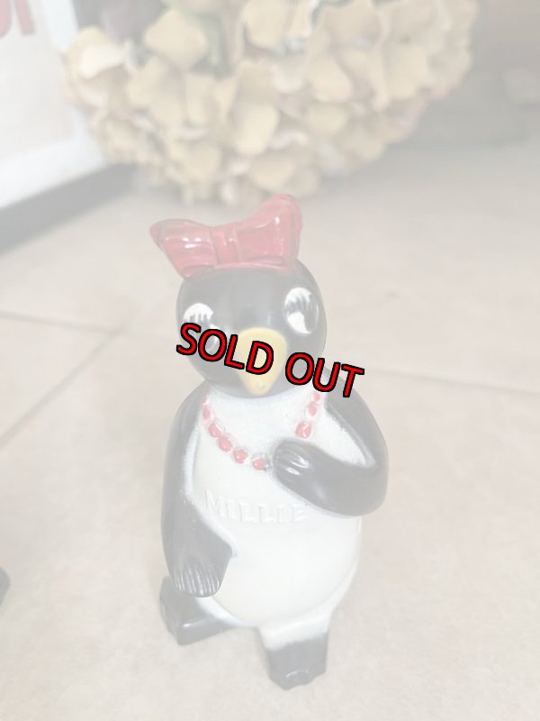 画像5:  Kool Cigarettes Penguins  WILLIE & MILLIE Salt And Pepper 50‘s / クール　ペンギン　ウィリー＆ミリー　ソルト＆ペッパーセット (5)