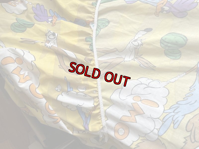 画像8: Looney Tunes Road Runner Yellow Box Fabric Sheet / ルーニーチューンズ、ロードランナーのイエロー、ボックスシーツ (8)