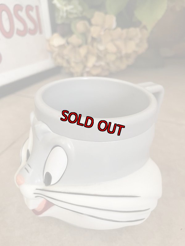 画像11:  Looney Tunes Bugs Bunny Face Plastic Mug /  ルーニーテューンズ   バックスバニー プラスチック製 フェイスマグ (11)