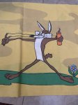 画像4: Looney Tunes Road Runner Yellow pillow case / ルーニーチューンズ、ロードランナーのイエロー、ピローケース (4)
