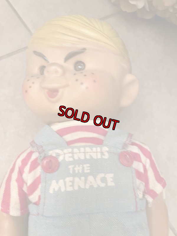 画像13: Dennis the Menace Rubber doll  / わんぱくデニス　マジックスキン　ラバーフェイスドール　白X赤ストタイプTシャツ　 (13)