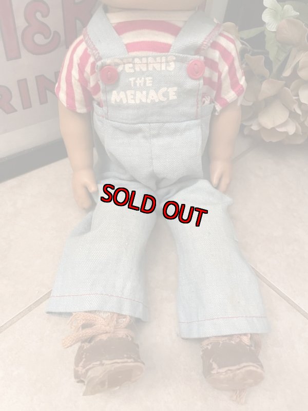 画像3: Dennis the Menace Rubber doll  / わんぱくデニス　マジックスキン　ラバーフェイスドール　白X赤ストタイプTシャツ　 (3)