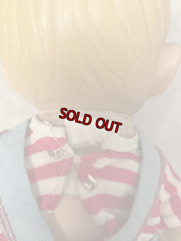 画像17: Dennis the Menace Rubber doll  / わんぱくデニス　マジックスキン　ラバーフェイスドール　白X赤ストタイプTシャツ　 (17)