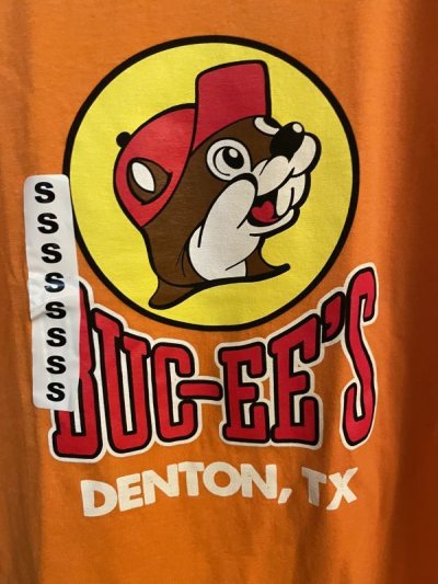 画像1: Buc-ees Gas station Orange T shirts (S) / バッキーズ　ガソリンスタンド　マスコット　オレンジ　Tシャツ