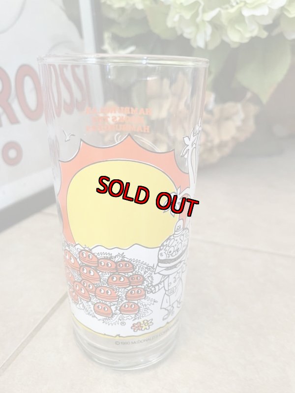 画像4: McDonald’s Hamburglar glass cup / マクドナルド  ハンバーグラー　ガラス　グラス　タンブラー　 (4)