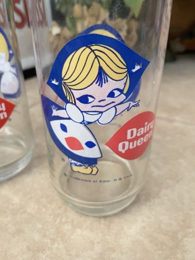 画像1:  Dairy Queen Dutch Girl glasses set of 2 / ディリークィーン　ダッチガール　グラス　2個セット