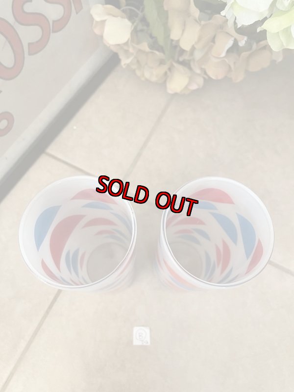 画像2:  Dairy Queen frosted glasses set of 2 (B) / ディリークィーン　半透明グラス　2個セット (2)