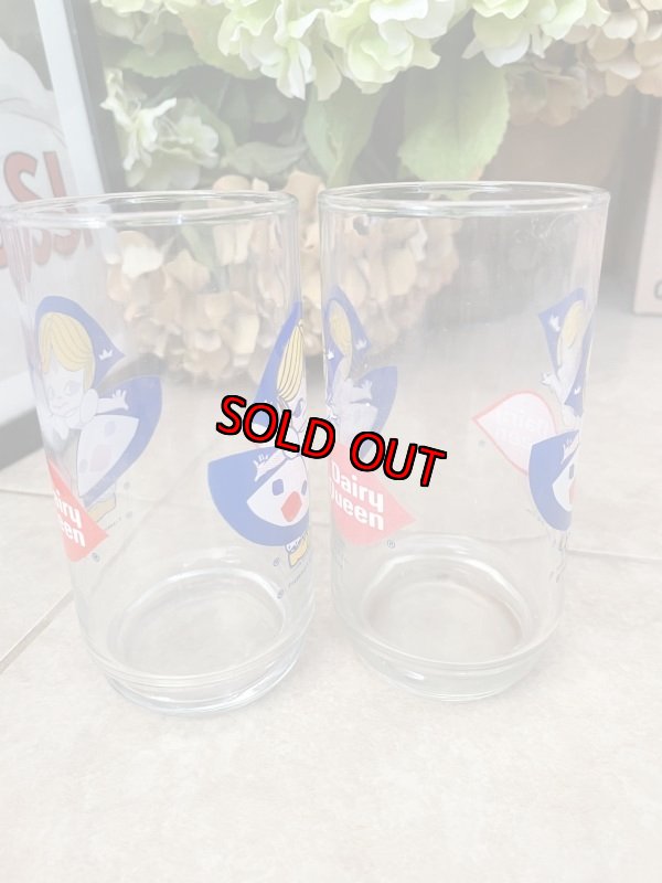 画像3:  Dairy Queen Dutch Girl glasses set of 2 / ディリークィーン　ダッチガール　グラス　2個セット (3)