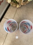 画像2:  Dairy Queen frosted glasses set of 2 (A) / ディリークィーン　半透明グラス　2個セット (2)