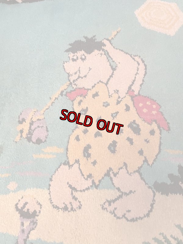 画像5: Flintstones Hanna Barbera Rug  / ハンナバーベラ　フリントストーン　ゴルフ　ラグ　ベルギー製 (5)