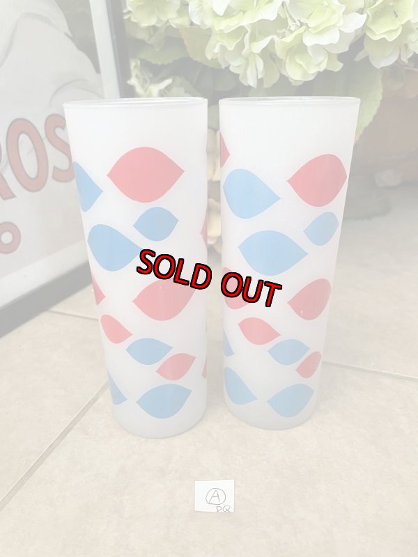 画像4:  Dairy Queen frosted glasses set of 2 (A) / ディリークィーン　半透明グラス　2個セット (4)