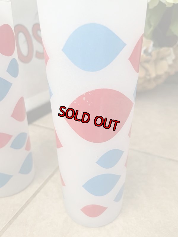 画像10:  Dairy Queen frosted glasses set of 2 (A) / ディリークィーン　半透明グラス　2個セット (10)