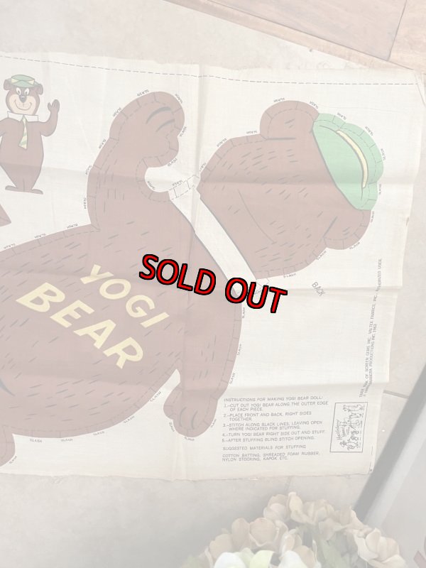 画像4: Hanna Barbera Yogi Bear Pillowd doll Fabric kit  1963 / ハンナバーベラ　ヨギベアのピロードールキット　生地　 (4)