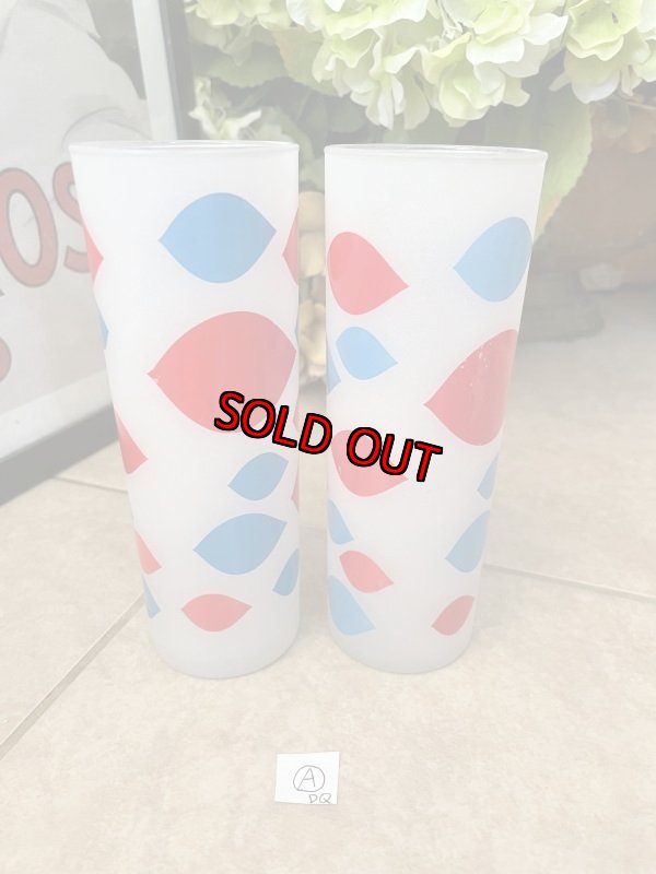 画像5:  Dairy Queen frosted glasses set of 2 (A) / ディリークィーン　半透明グラス　2個セット (5)