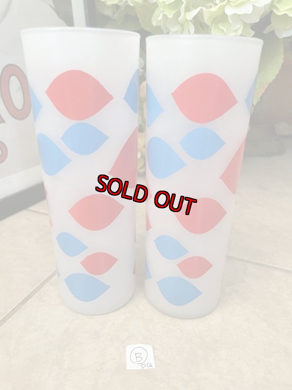 画像4:  Dairy Queen frosted glasses set of 2 (B) / ディリークィーン　半透明グラス　2個セット (4)