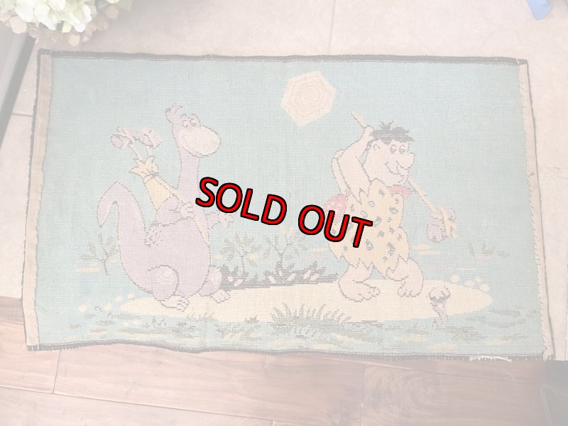 画像12: Flintstones Hanna Barbera Rug  / ハンナバーベラ　フリントストーン　ゴルフ　ラグ　ベルギー製 (12)