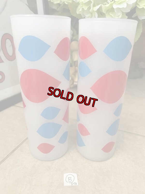 画像5:  Dairy Queen frosted glasses set of 2 (B) / ディリークィーン　半透明グラス　2個セット (5)