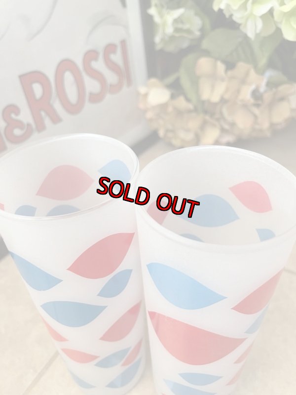 画像18:  Dairy Queen frosted glasses set of 2 (A) / ディリークィーン　半透明グラス　2個セット (18)