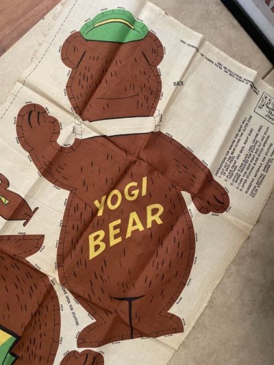 画像2: Hanna Barbera Yogi Bear Pillowd doll Fabric kit  1963 / ハンナバーベラ　ヨギベアのピロードールキット　生地　