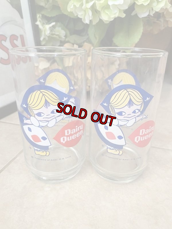 画像4:  Dairy Queen Dutch Girl glasses set of 2 / ディリークィーン　ダッチガール　グラス　2個セット (4)