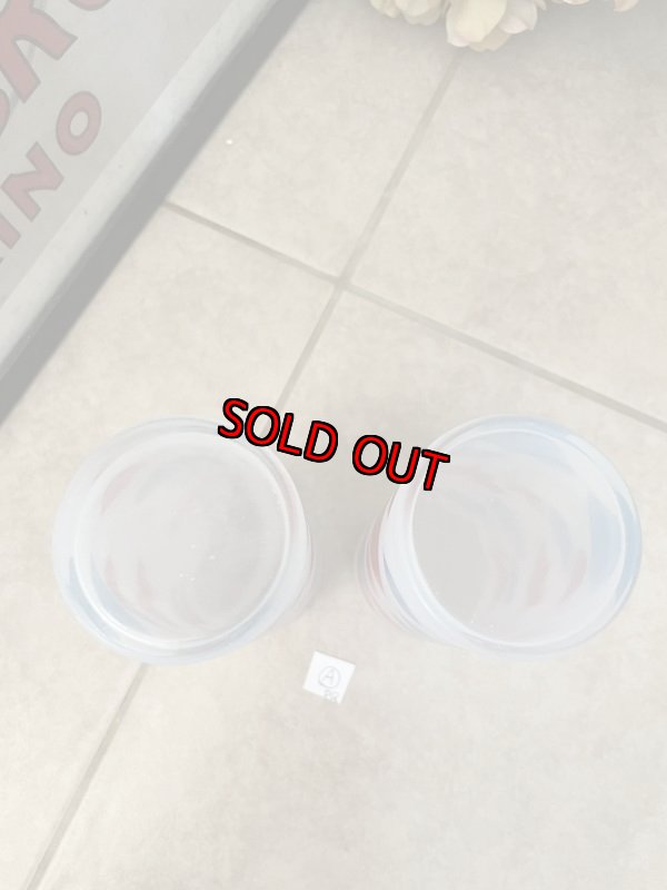 画像16:  Dairy Queen frosted glasses set of 2 (A) / ディリークィーン　半透明グラス　2個セット (16)