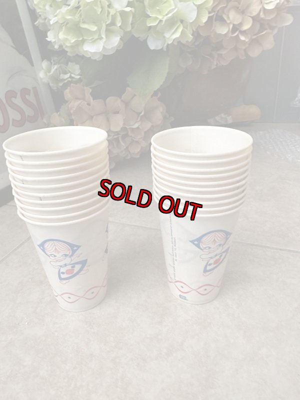 画像10: Dairy Queen Dutch Girl Wax Cup Set Of 10 (A) / ディリークィーン　ダッチガール　ワックスペーパー　カップ　10個セット (10)