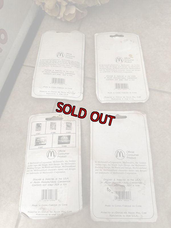画像2: McDonald’s magnet 1999年 set of 4 / マクドナルド、ブリスター入り　マグネット　4点セット (2)