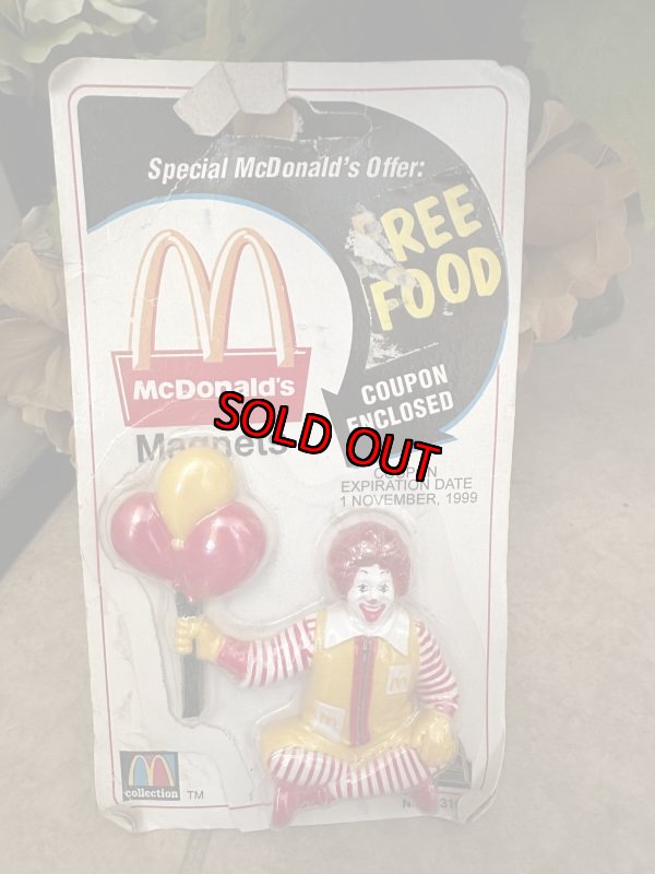 画像5: McDonald’s magnet 1999年 set of 4 / マクドナルド、ブリスター入り　マグネット　4点セット (5)