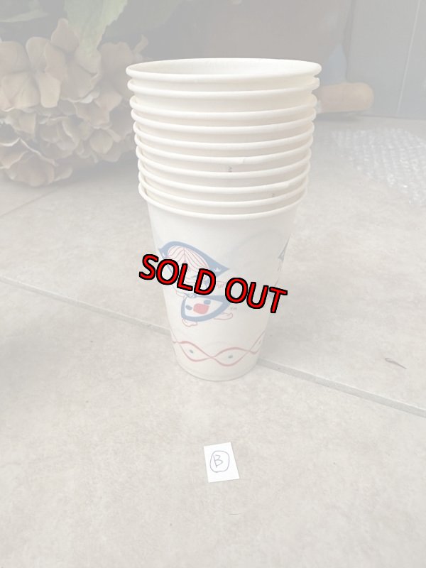 画像1: Dairy Queen Dutch Girl Wax Cup Set Of 10 (B) / ディリークィーン　ダッチガール　ワックスペーパー　カップ　10個セット (1)