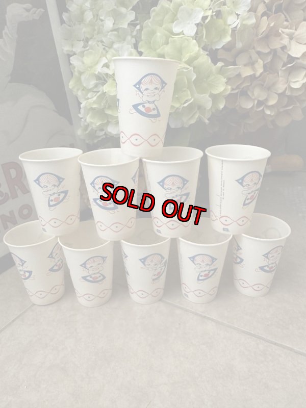 画像2: Dairy Queen Dutch Girl Wax Cup Set Of 10 (B) / ディリークィーン　ダッチガール　ワックスペーパー　カップ　10個セット (2)