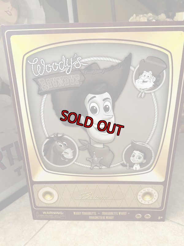 画像2: Disney Pixar Toy Story  Budtone Woody roundup Puppet  / ディズニー　トイストーリー　ウッディ　箱入りマリオネット　 (2)