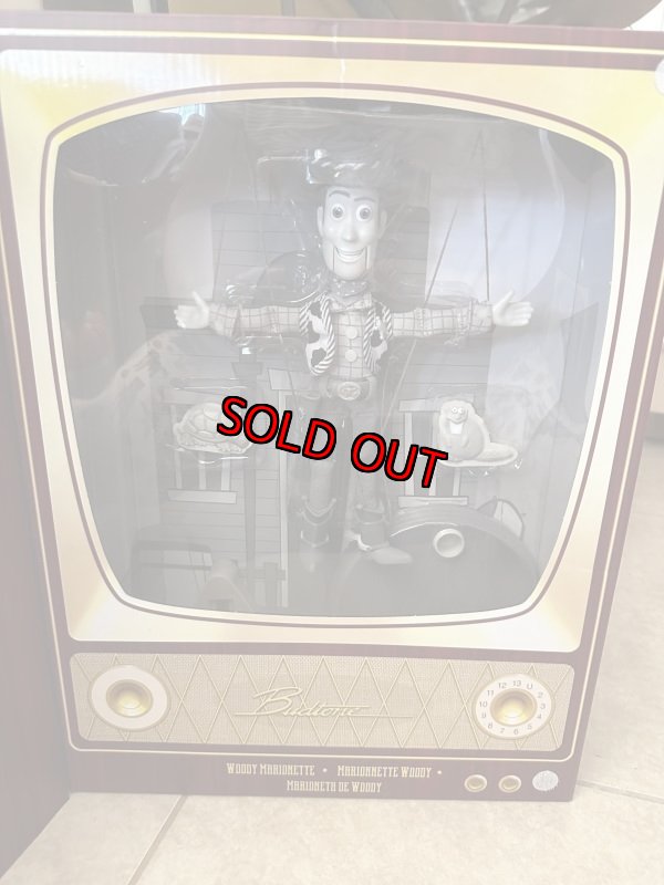 画像1: Disney Pixar Toy Story  Budtone Woody roundup Puppet  / ディズニー　トイストーリー　ウッディ　箱入りマリオネット　 (1)