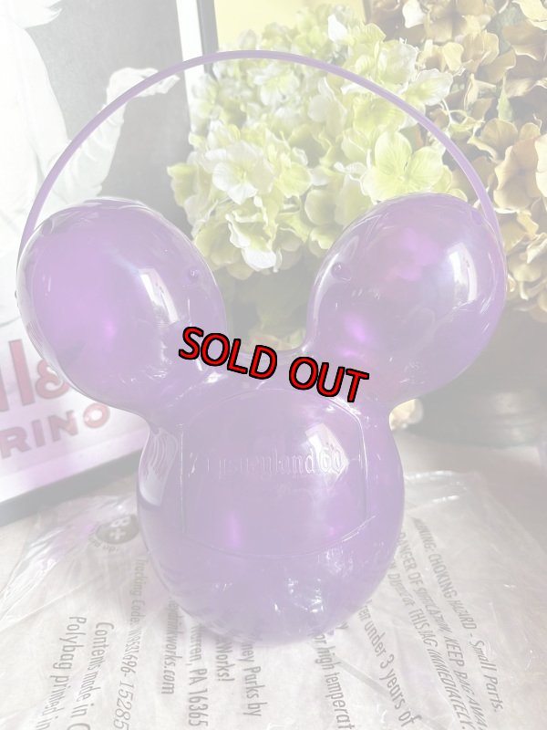 画像4: Disneyland 60th anniversary purple Mickey balloon popcorn bucket / ディズニーランド　60周年記念　パープル　ミッキーバルーン　ポップコーン　バケット　バケツ　 (4)